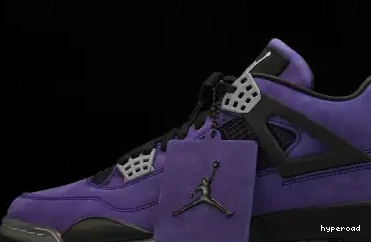 Hyperoad Travis Scott Air Retro 4 Jordan Purple x 0704